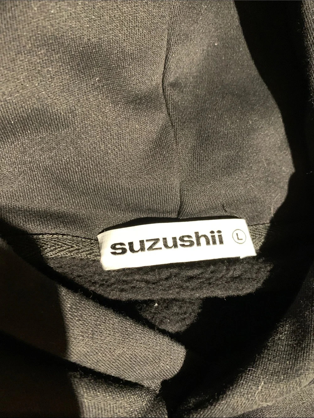 Suzushii Unisex Black Hoodie Sweatshirt